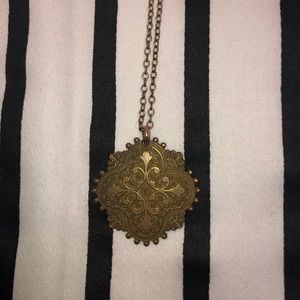 Gold charm necklace